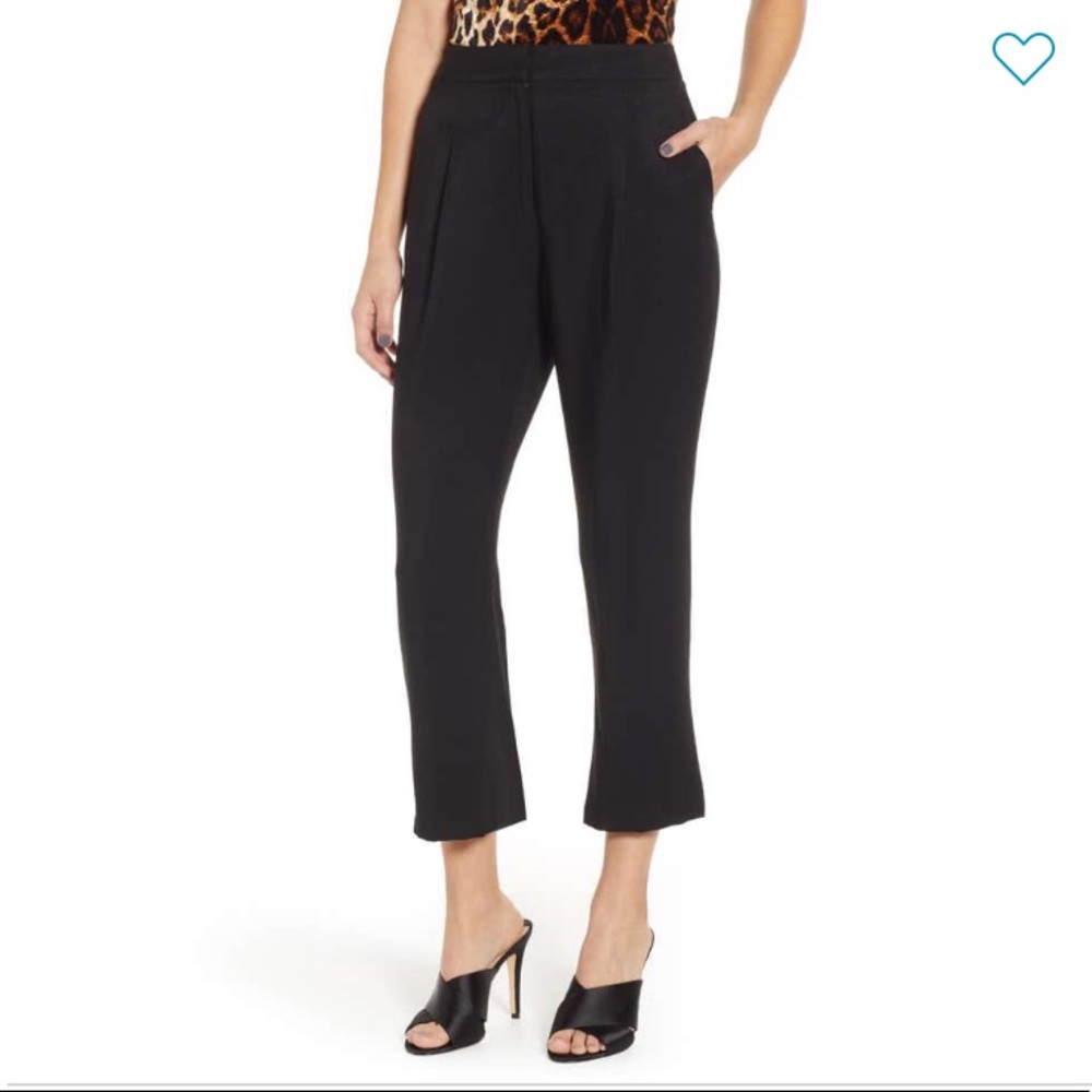 LEITH PLEAT HIGH WAIST ANKLE PANTS